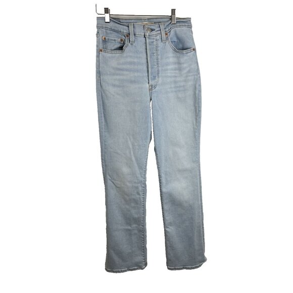 Levis Ribcage Bootcut 90s Faded Jeans Womens Size 30 - Picture 1 of 13